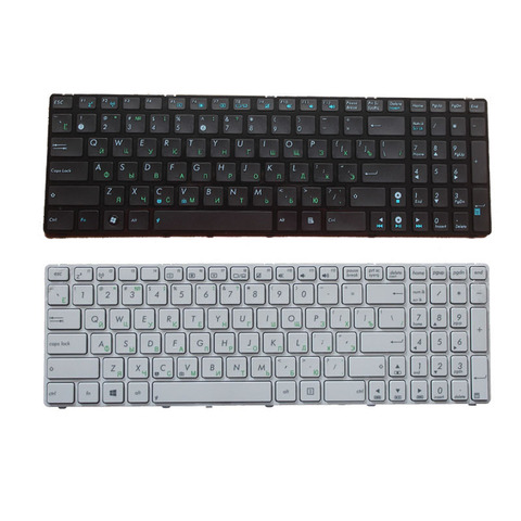 Clavier russe pour ordinateur portable Asus, avec cadre, pour Asus K52, K52F, K52DE, K52D, K52JB, K52JC, K52J, K52JR, K52N, A72, A72F, A72J, N50, N50V ► Photo 1/4