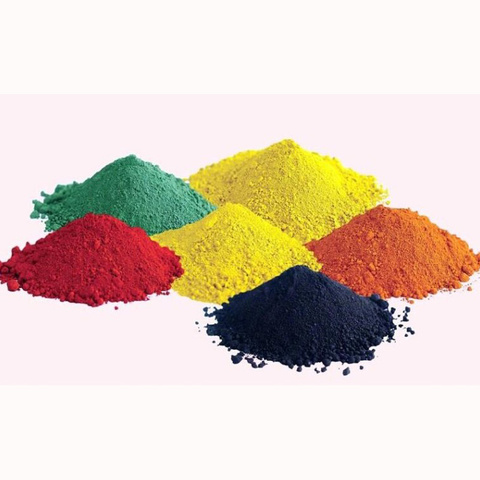 Additif de couleur de ciment de pigment d'oxyde de fer oxyde de fer rouge, poudre, noir, jaune, poudre verte ► Photo 1/5