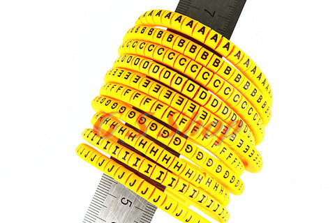Marqueur de câble en fil réseau | 500 pièces/lot, en couleurs en bas de gamme, pièces/lot, pièces/lot ► Photo 1/3