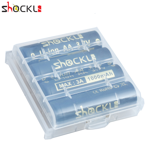 Batteries rechargeables shock Li 14500 1000mAh batterie li-lion 3.7V piles AA pour lampes de poche à LED phares ► Photo 1/6