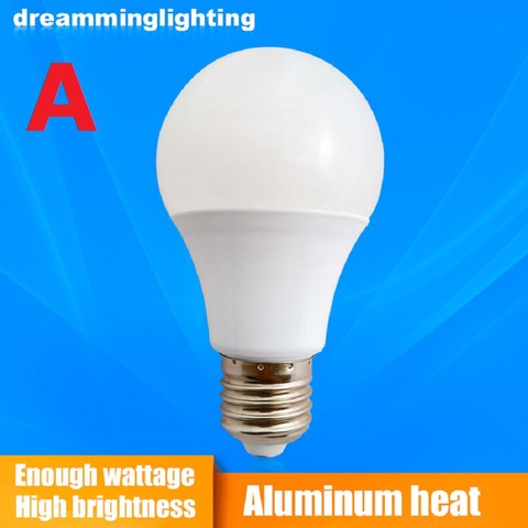 Ampoules LED E27 AC 100V- 240V, éclairage domestique, tension constante, lampe d'intérieur, blanc froid/blanc chaud, Table de projecteur ► Photo 1/6