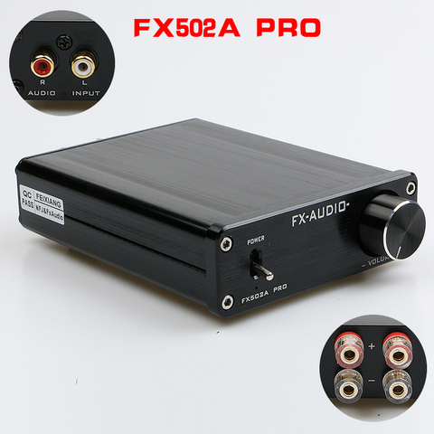 Nouveau fx-audio FX502A Pro HiFi Mini amplificateur de cinéma maison numérique Audio TPA3116 TA2022 2*50W ► Photo 1/4