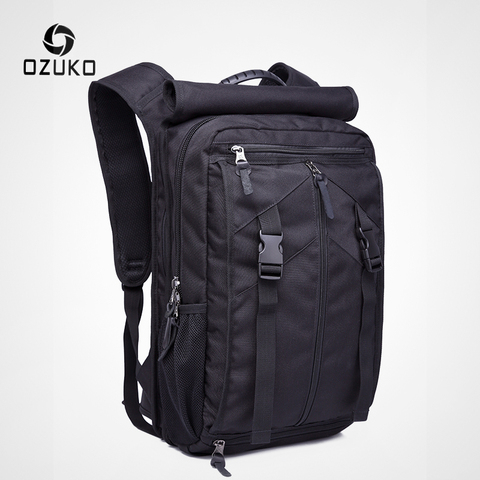 OZUKO – sac à dos étanche pour hommes, grande capacité, décontracté, pour adolescent, Oxford, Camping en plein air, voyage, 15.6 ► Photo 1/6