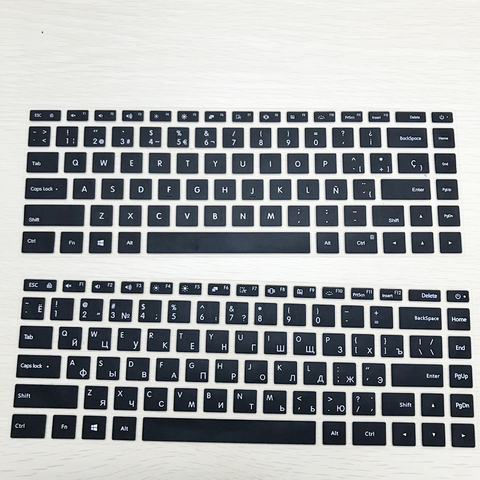 Couverture de clavier en Silicone espagnol/russe pour Xiaomi Mi Air 12.5 13.3 Pro 15.6, Film protecteur autocollant ► Photo 1/6