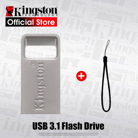 Kingston 32Ggb clé USB 128gb USB 3.1 stylo lecteur disque métal clé USB 64gb clé mémoire Flash 16gb U disque ► Photo 1/6