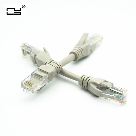 Câble réseau Ethernet LAN RJ45, connecteur patch court, mâle à mâle, 10cm 30cm 50 cm, 0,1 m 0,3 m 0,5 m, CAT 5 CAT 6 CAT5e CAT6e UTP ► Photo 1/5