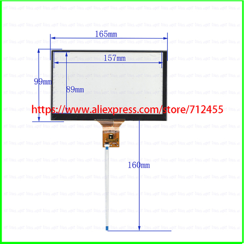 XWC2031 – écran capacitif 7 pouces, GPS, lecteur DVD, capteur tactile, 165x99, pour Android, linux, I2C, 1024x600 ► Photo 1/1