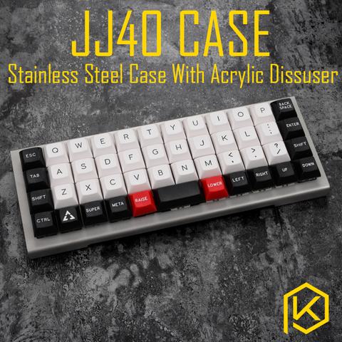Boîtier plié en acier inoxydable pour jj40 JJ40 40% clavier personnalisé panneaux acryliques diffuseur de panneau acrylique peut également supporter planck ► Photo 1/6