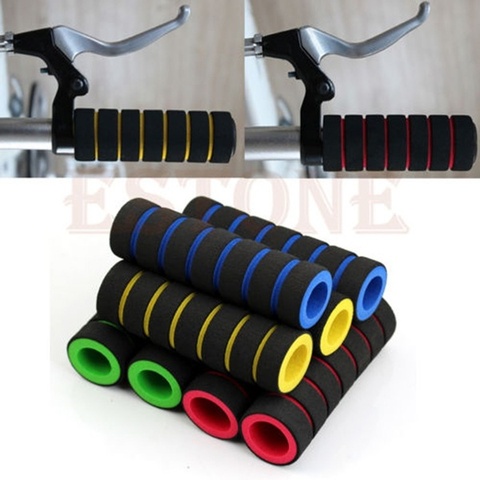 2 Pc/1 paire Vélo Vélo De Course Moto Guidon Mousse Éponge Grip Couverture Non-slip Souple Guidon vélo Bar gros ► Photo 1/1