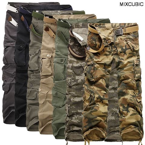 Salopette de camouflage multi-poches pour homme, pantalon baggy cargo, en coton, uniforme militaire, taille 28-40, printemps-automne ► Photo 1/1