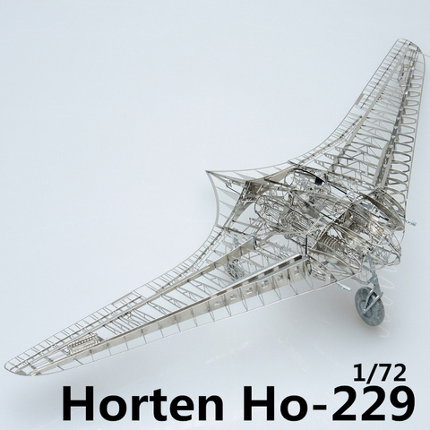 MMZ modèle jasmin 3D métal puzzle 1/72 Horten Ho-229 complet PE modèle assemblage métal modèle kit bricolage 3D Laser coupe modèle puzzle ► Photo 1/5