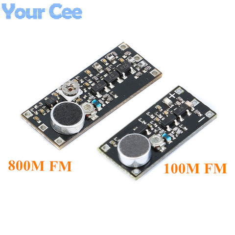 Microphone sans fil transmetteur FM, Module de carte de fréquence de Surveillance pour Arduino, condensateur réglable DC 100M 800M 85-115MHz ► Photo 1/6