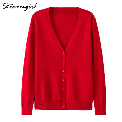 Cardigan en cachemire pour femmes, manches longues, tricoté, court, grande taille ► Photo 1/6