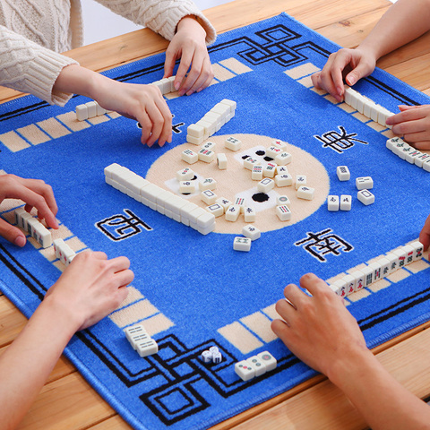 Tapis de table de mahjong de haute qualité, nappe de table de mahjong domestique, 4 couleurs en option ► Photo 1/4