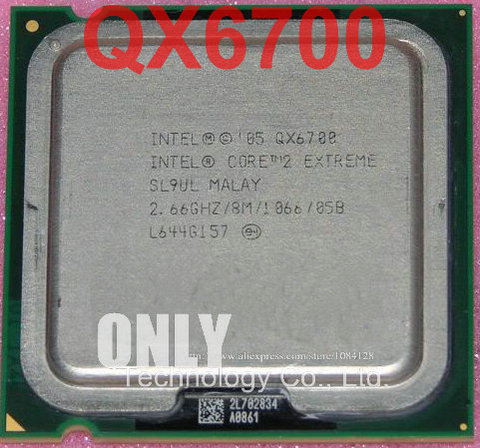 Processeur QX6700, 2.66GHz, 8 mo, Quad Core, FSB 1066, pour ordinateur de bureau, livraison gratuite, LGA 775, QX 6700 ► Photo 1/1