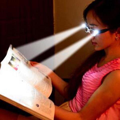 Lunettes de lecture multi-forte, lunettes unisexe pour hommes et femmes, dioptrie loupe, lumière de nuit presbytes, LED ► Photo 1/6