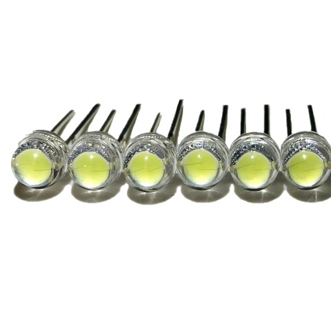 Perles de lampe LED super brillantes, lot de 200 diodes électroluminescentes, 5mm F5, 6-7lm, à grand noyau, pour bricolage ► Photo 1/6