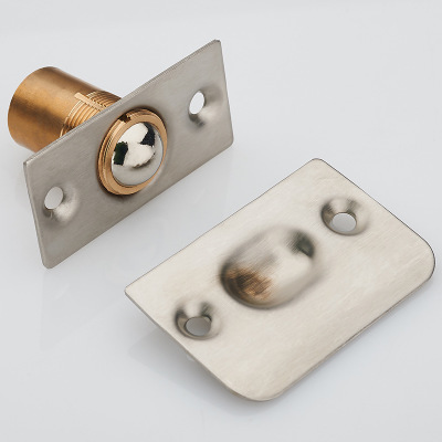 Butée de porte de qualité butoir de porte magnétique pour salle de bain KTV placard en acier inoxydable, prise de porte à ressort ► Photo 1/4