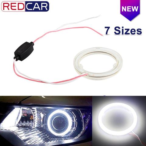 Yeux d'ange, phare led, anneaux Halo, Cob 6000, phare Led k, pour voiture, motocyclette, Scooter, Moto, 12V, 1 pièce ► Photo 1/6