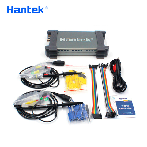 Hantek officiel 6022BL PC USB Oscilloscope 2 canaux numériques 20 MHz bande passante 48MSa/s taux d'échantillonnage analyseur logique 16 canaux ► Photo 1/6