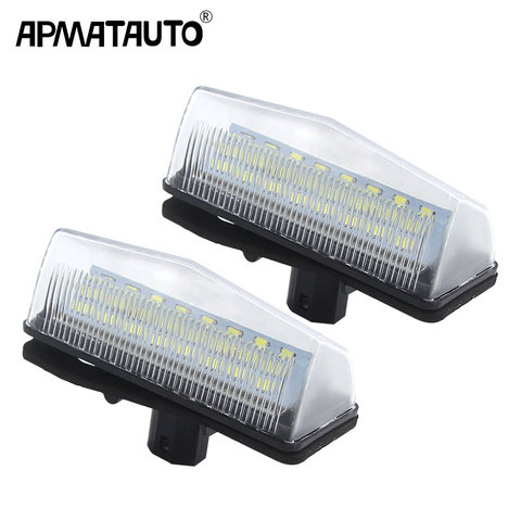 Éclairage LED de plaque d'immatriculation de voiture 12V 24SMD, Kit d'ampoule de plaque d'immatriculation pour Toyota Prius ZVW30 Venza Matrix pour Lexus CT200H 2 pièces ► Photo 1/6