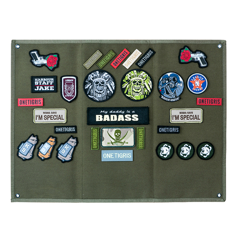 OneTigris porte-Patch tactique Badges Patch tapis pliant pour tous les patchs ID patchs nom bandes ► Photo 1/6