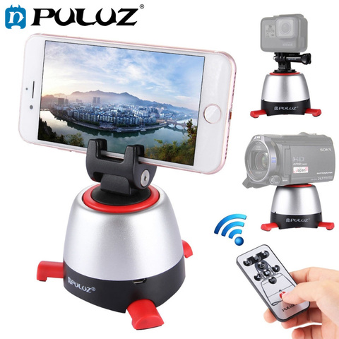 PULUZ – télécommande électronique à Rotation de tête panoramique à 360 °, pour Smartphones/GoPro/DSLR, appareils photo, rotule rouge ► Photo 1/6