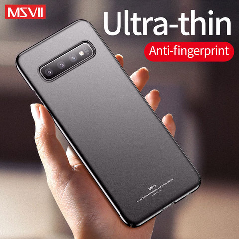 MSVII pour Samsung Galaxy S10 S9 S8 Plus étui mince mat couverture rigide pour Samsung S7 S6 Edge S10 Lite Coque S10E S20 Plus S20 Ultra ► Photo 1/6