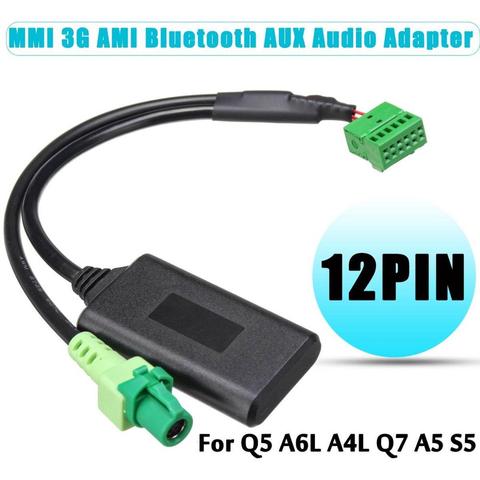 MMI-adaptateur câble d'entrée Audio sans fil, Bluetooth, 12 broches, pour Audi Q5/A6/A4/Q7/A5/S5 ► Photo 1/4
