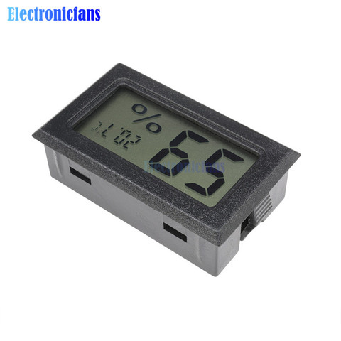 Thermomètre et hygromètre numérique LCD noir, Module électronique d'intérieur, mesure de la température et de l'humidité ► Photo 1/6