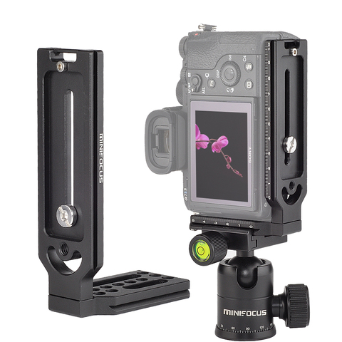 Fixation rapide universelle L support de plaque prise de vue verticale avec vis 1/4 pouces pour Canon Nikon Sony DSLR caméra Arca Swiss ► Photo 1/6