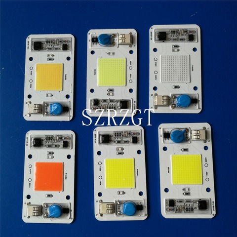 Puce de lampe COB à intensité variable 50W ac 110V 220V, entrée Smart IC Driver, compatible bricolage, nouveau ► Photo 1/6