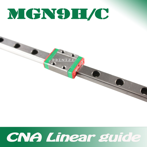 9mm Linéaire Guide MGN9 100 150 200 250 300 350 400 450 500 550 600 700 MM Rail + MGN9H ou MGN9C Bloc 3d Imprimante CNC ► Photo 1/1