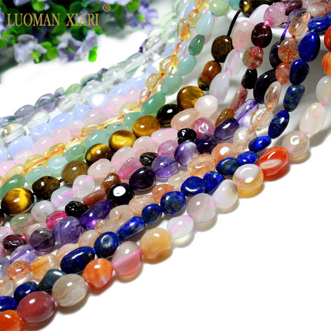 Vente en gros AAA 100% naturel irrégulier 5-8mm perles de pierre rose Quartz améthyste Agates pour la fabrication de bijoux Bracelet à bricoler soi-même collier ► Photo 1/6