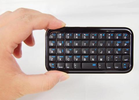 Mini clavier bluetooth de poche, pour iphone 4 /4s/5 /IPAD 2 3 4 AIR, système android/samsung/SONY PS4, livraison gratuite ► Photo 1/2