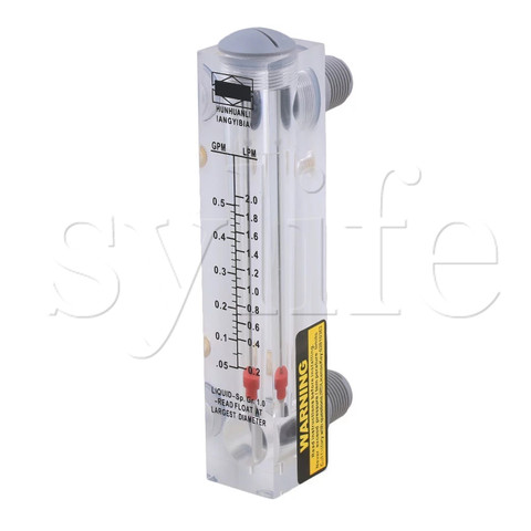 Type de panneau débitmètre d'eau de débitmètre liquide 0.05-0.5GPM 0.2-2LPM LZM-15 ► Photo 1/1