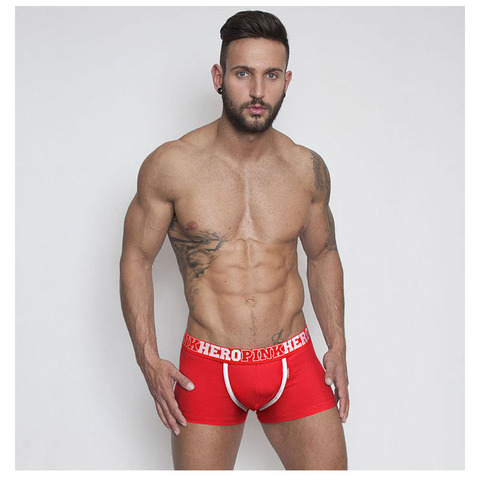 Boxer en coton pour hommes, sous-vêtements Sexy, 4 couleurs, caleçons masculins ► Photo 1/5