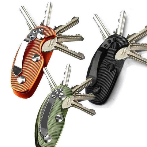 Porte-clé intelligent en aluminium, 1 pièce, organisateur, Clip, outil de poche ► Photo 1/6