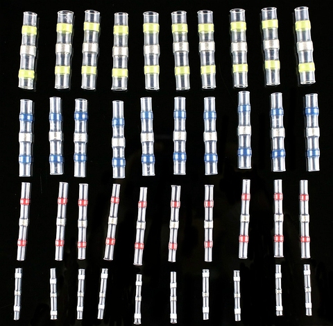 Bornes bout à bout thermorétractables étanches, 10 pièces, connecteurs de fil à manchon à souder, Promotion ► Photo 1/6