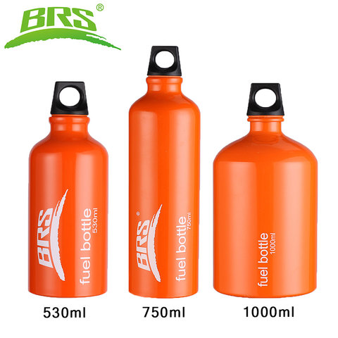 BRS aluminium huile carburant bouteille alcool essence Diesel kérosène pour pique-nique en plein air brûleur à l'huile Camping poêle 530 ml 750 ml 1000 ml ► Photo 1/6