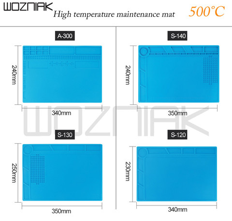 Meilleur silicone tapis de réparation haute température pistolet thermique BGA station de soudure réparation coussin d'isolation tapis de réparation s140 ► Photo 1/6