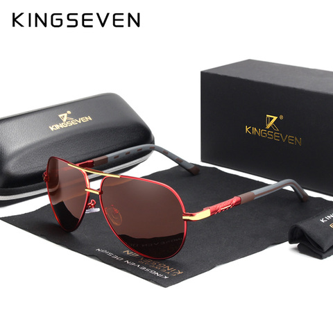 KINGSEVEN – lunettes de soleil polarisées pour homme, en aluminium et magnésium, UV400, N725 ► Photo 1/4