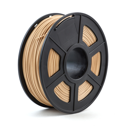 Le bois de Filament d'imprimante 3D 1.75mm 1kg/2.2lb le matériel composé en plastique en bois basé sur le PLA contiennent la poudre en bois ► Photo 1/6