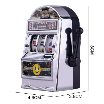 1pc chanceux Jackpot Mini Machine à sous Antistress jouets éducatifs pour enfants jeux cadeaux d'anniversaire enfants sûr Machine banque réplique ► Photo 1/5