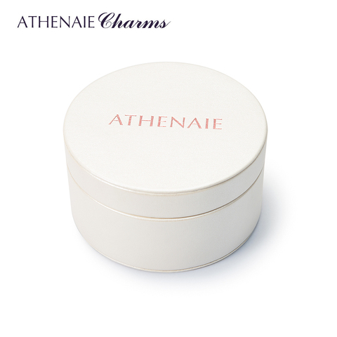 ATHENAIE haute qualité ronde blanche boîte cadeau en polyuréthane pour collier Bracelet et bracelets boucles d'oreilles breloques perles bijoux emballage ► Photo 1/6