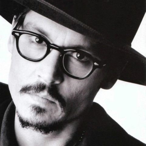 Johnny Depp – lunettes d'ordinateur pour hommes et femmes, rétro, Vintage, marque, verres optiques, monture Anti-lumière bleue ► Photo 1/6