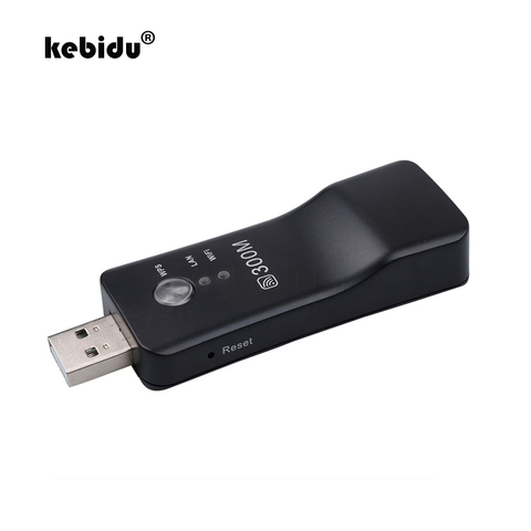 Kebidu – adaptateur réseau sans fil WPS 300Mbps, répéteur Wi-fi, RJ-45, pour Samsung LG Sony HDTV ► Photo 1/6