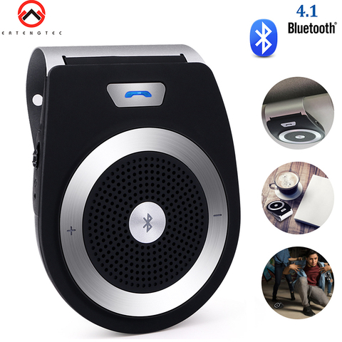Bluetooth De Voiture Kit Mic Mains Libres Noise Cancelling Voiture Bluetooth Haut-Parleur Bluetooth 4.1 EDR Sans Fil Kit De Voiture Visière Mini Appels ► Photo 1/1