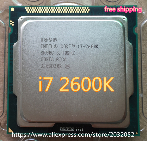 Intel Core i7 2600K 8M/3.4G/95W processeur Quad Core 5GT/s SR00C LGA 1155 SOCKET i7-2600K livraison gratuite ► Photo 1/1