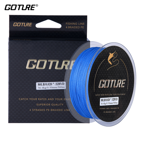 Goture nouveau 300 M 8LB-80LB 0.07-0.5mm forte ligne de pêche tressée PE Multifilament ligne de pêche carpe cordon de pêche corde 328yrd ► Photo 1/6